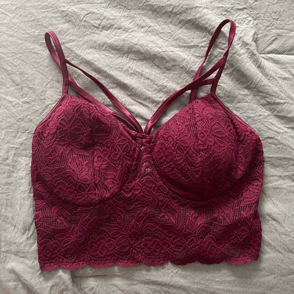 Red crop top